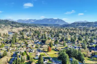 View to East displaying the picturesque Cascades and Mt. Si.