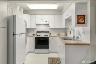 Lower level ADU completed with living room and kitchen, 1 bedroom and a full bath.