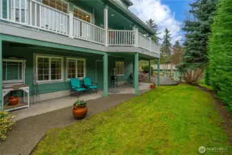 Lovely lower patio accessible from the lower level ADU.