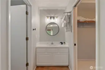 Primary Bedroom Bathroom with Walk-In Closet