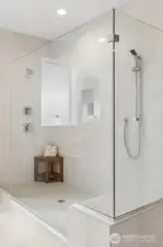 Huge walk in shower