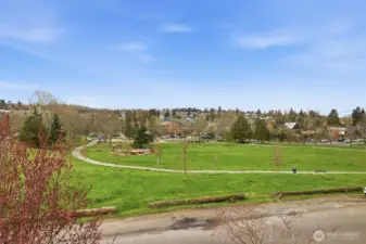 View of Genesee Park across the street.