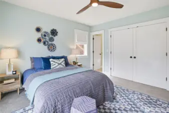 Primary on main floor with en suite bath.