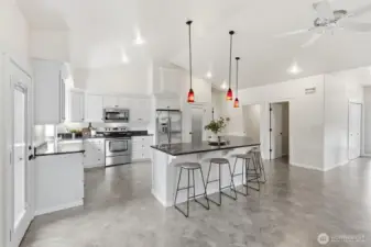 Large island with seating