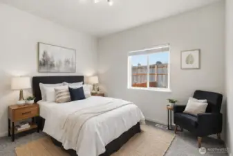 Spare bedroom Virtually Staged