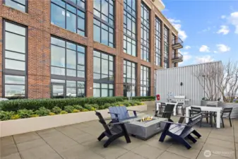 7th Floor Sky Lounge with fire pits and views