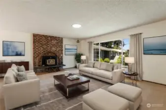 Virtual Staged Living Room