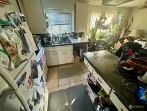 Upstairs kitchen area