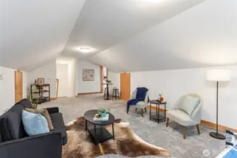 Another shot of bonus space above garage