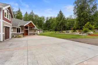 Dual color stamped concrete!
