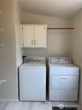 Laundry room, W/D come with the property.