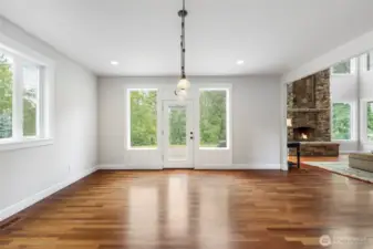 Updated family room  photo.