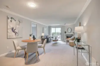 Dining to Living Area