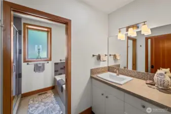 Main floor full bath.