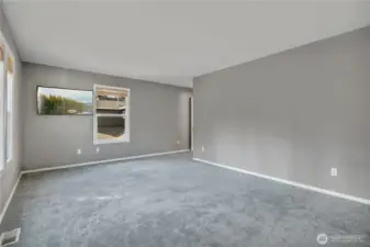 Plush new carpet adds comfort and warmth.