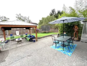 Gazebo, patio, pool and no mow yard!