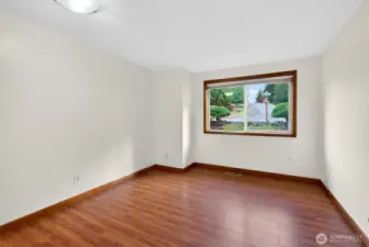 Bedroom 1 with south facing window and large closet.