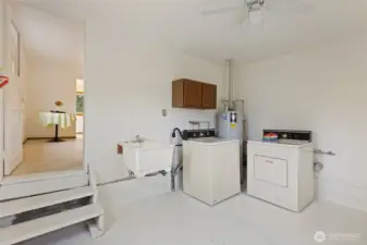 Large laundry/mud room ...