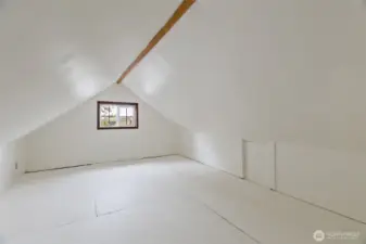 Additional finished space in the attic ...