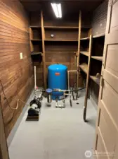 Very clean well room in the detached shop ...