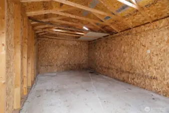 Inside of the shed ...