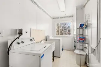 Large laundry room - updated pex plumbing