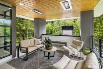 Wonderful outdoor heated patio to enjoy morning coffee or relaxation before bedtime.