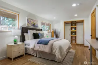 Large bedroom on the main with two closets