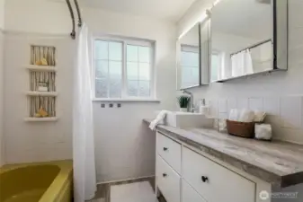 Main floor hall bath