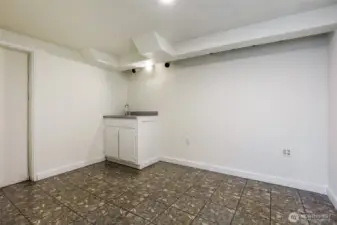 Kitchenette off the family room