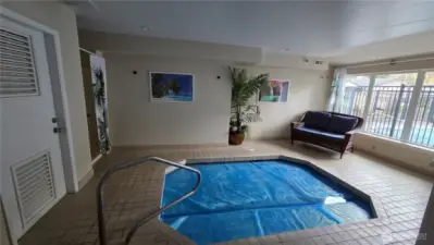 Indoor Hot tub and shower