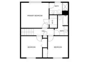 Upper floor diagram.