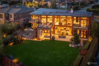 A global perspective, solar, rich detailing and a purposeful floorplan to capture and views and entertain with ease. Check out that level lush lawn!