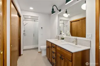 Remodeled primary bathroom!
