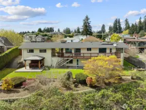 Aerial from back