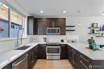 Kitchen with eating space