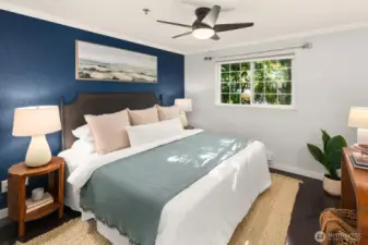 Generous primary bedroom