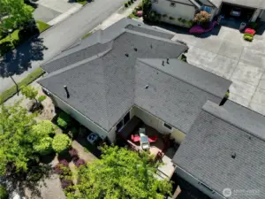 Look at all the space between you and the neighbor! You can see that the home is attached to the one in the back only at the garage.