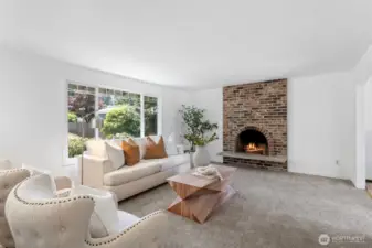 Living Room with fireplace