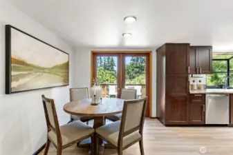 Kitchen with dining area
