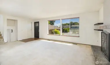 Living room on main level