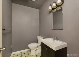 Half bath on lower level