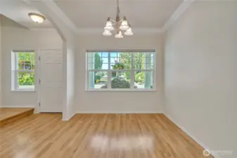 Front entry & dining room - looks out to the front porch ~