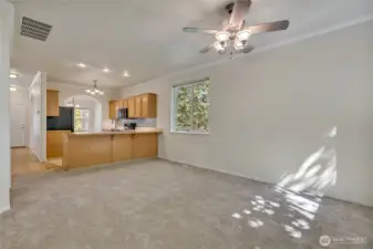 Fun open layout, room for lots of barstools ~