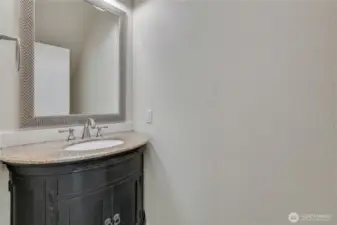 Half bath on the main level ~
