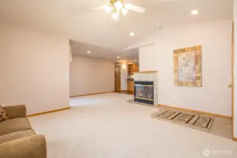 Living Room with Gas Fireolace