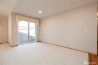 Dining Room with Slider to New Private Trex Deck