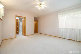 Primary Bedroom with Entry to 3/4 Bath