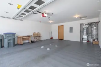 Garage has Coded Key Pad Entry and Newer Gas Forced Air Furnace & Large Gas H2O System