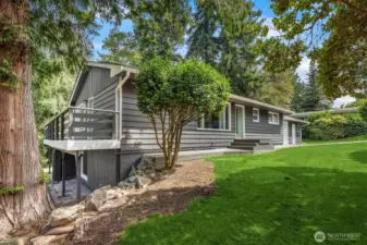 Great One story with Basement on  LARGE LOT